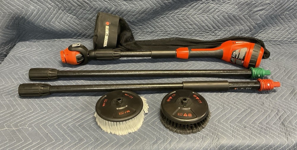 BLACK & DECKER Extendable Scrubber NPS1018 18V Cordless Power Cleaner Works