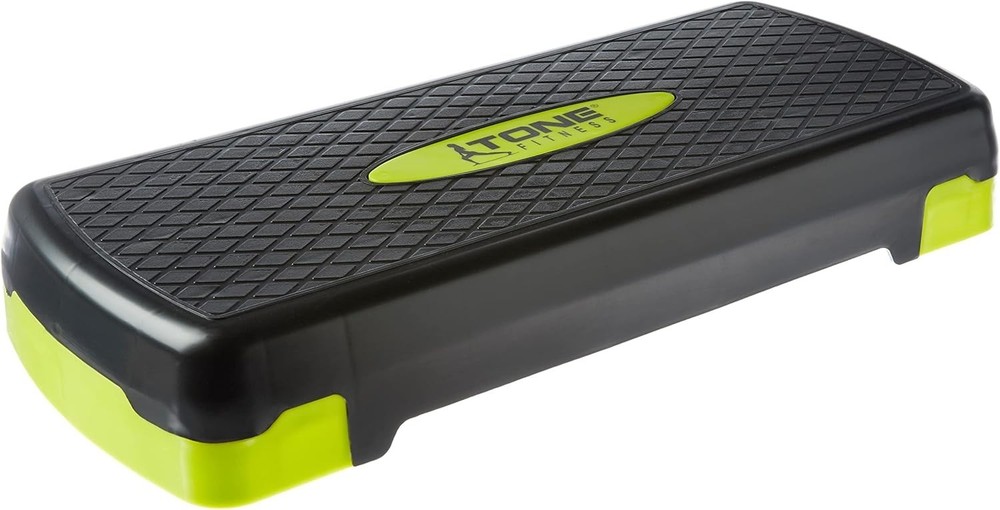 Versatile Exercise Step Platform – Yellow & Black – Supports 200 lbs Capacity