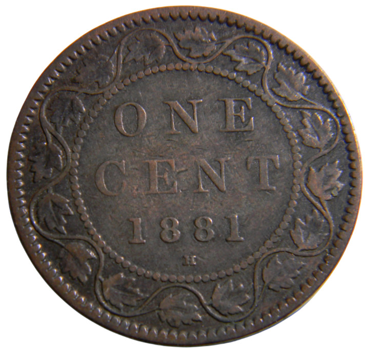 Canada 1881-H One Cent (0800)