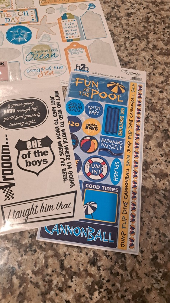 scrapbooking supplies lot