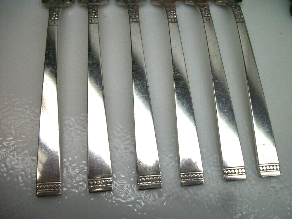6 Oneida Community Silver FOREVER Silverplate Dinner Forks 1939