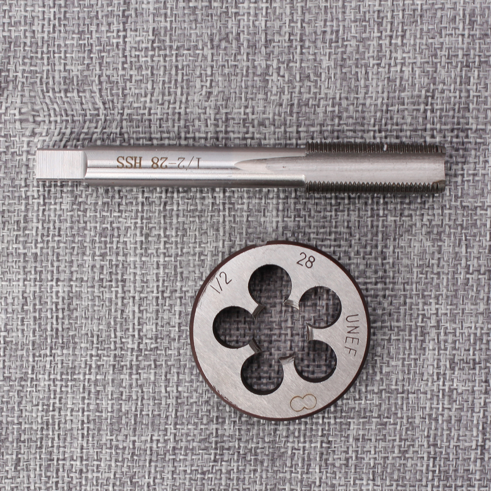 1/2"-28 Gunsmithing Tap and Die Set High Quality (1/2" x 28) 22LR 223 5.56 9mm