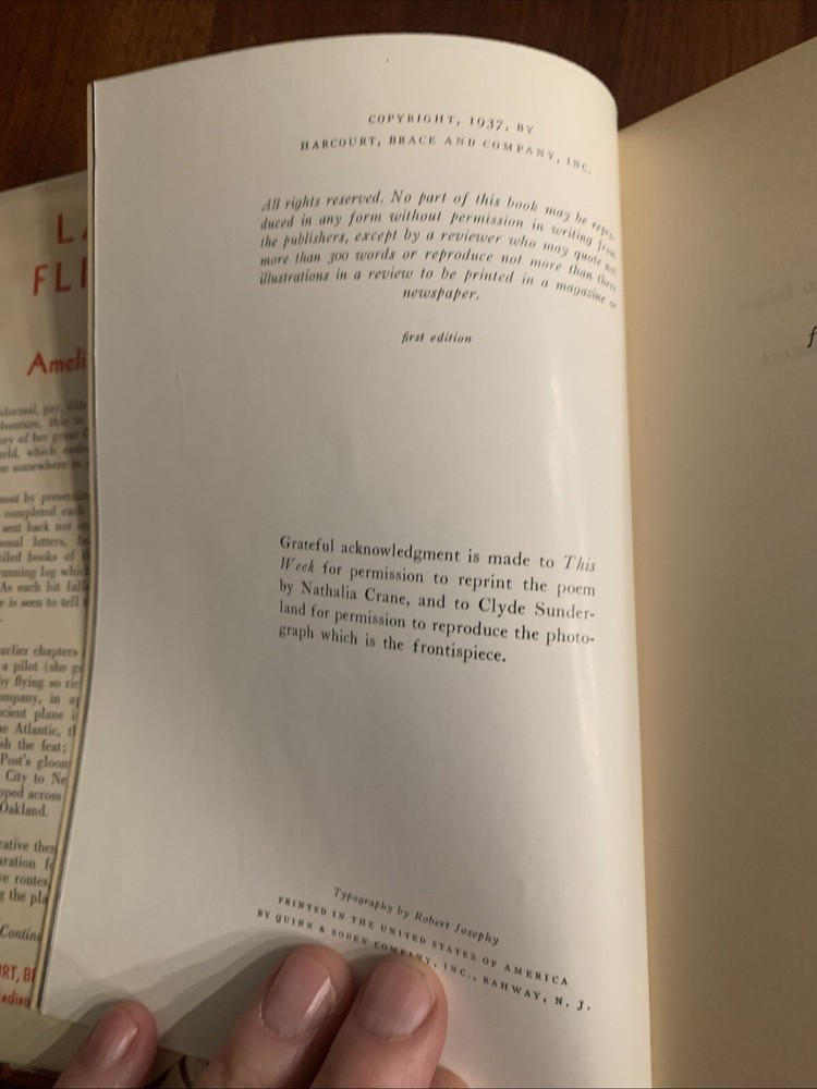 Aviation History -- Rickenbacker SIGNED, Lindbergh, Earhart, Lear SIGNED