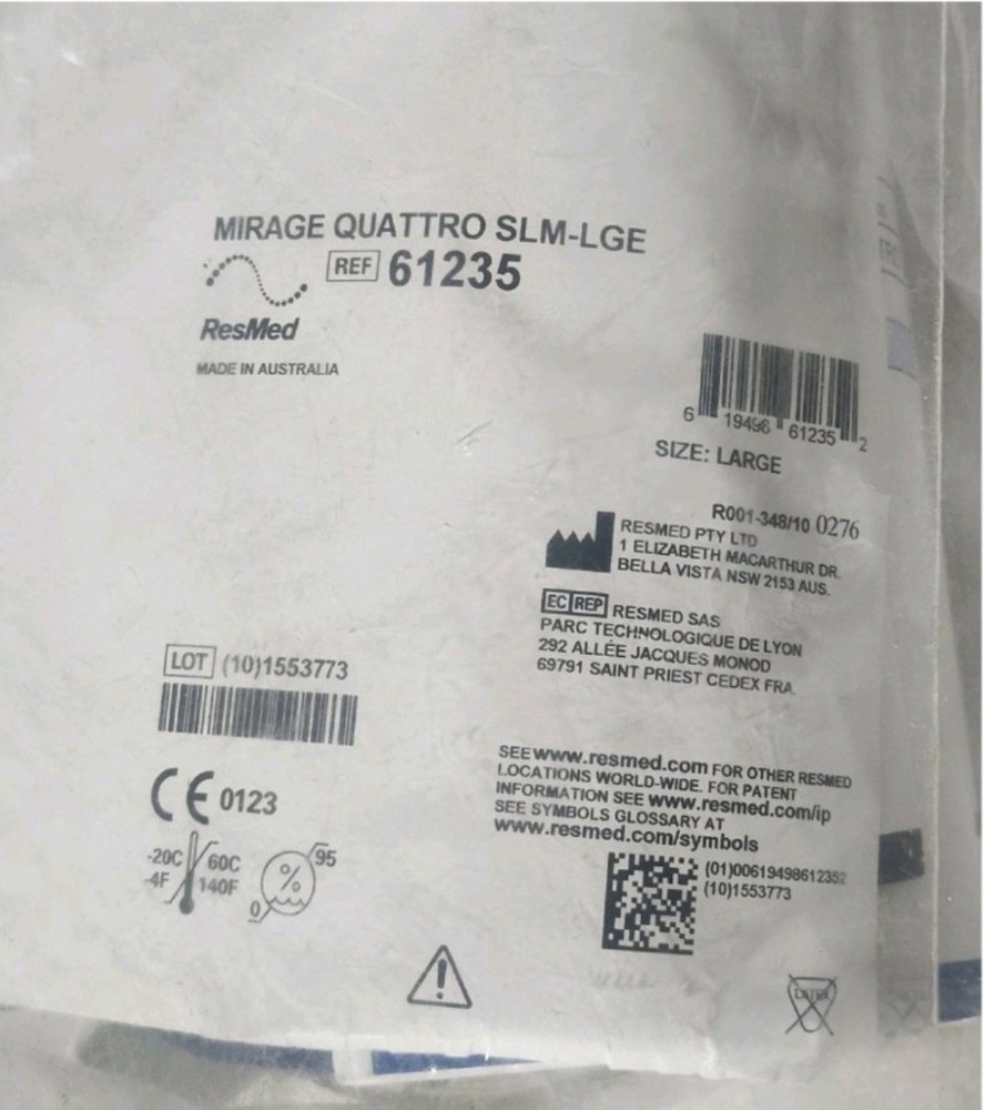 😴 ⭐ ResMed Quattro Replacement Cushion – Large & More Bundle (REF 61235)