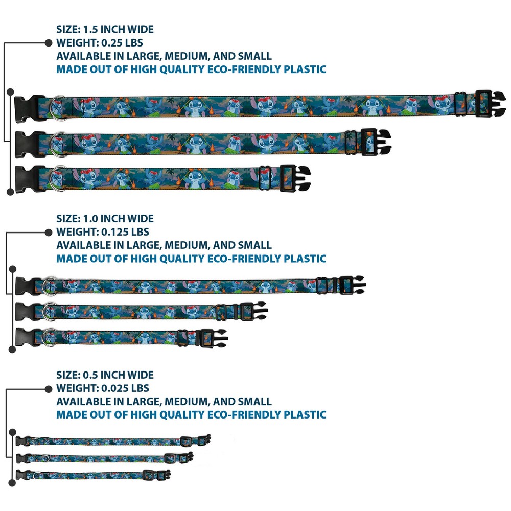 Plastic Clip Collar Stitch Hula Dance 5-Poses Large 15-24"