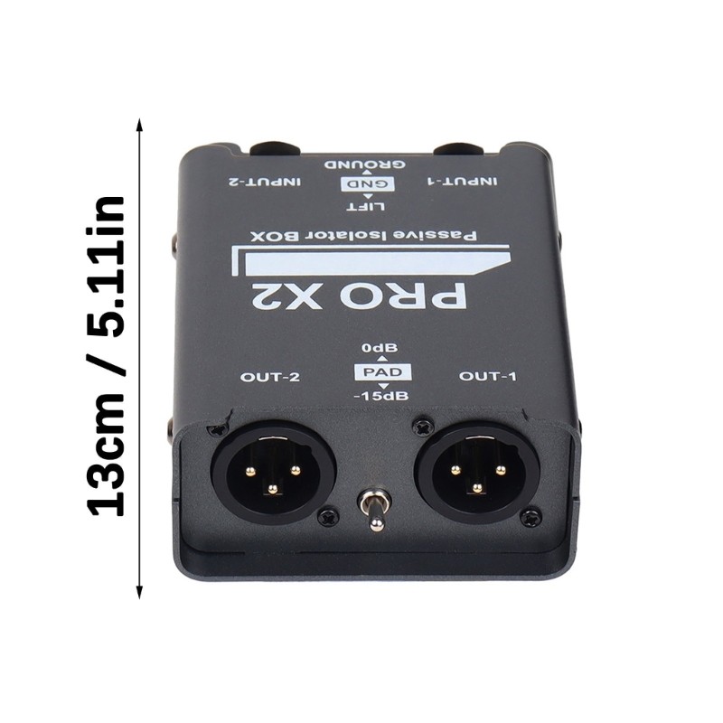 2CH Auditory Isolator Box Noise Eliminating Prevents Interferences