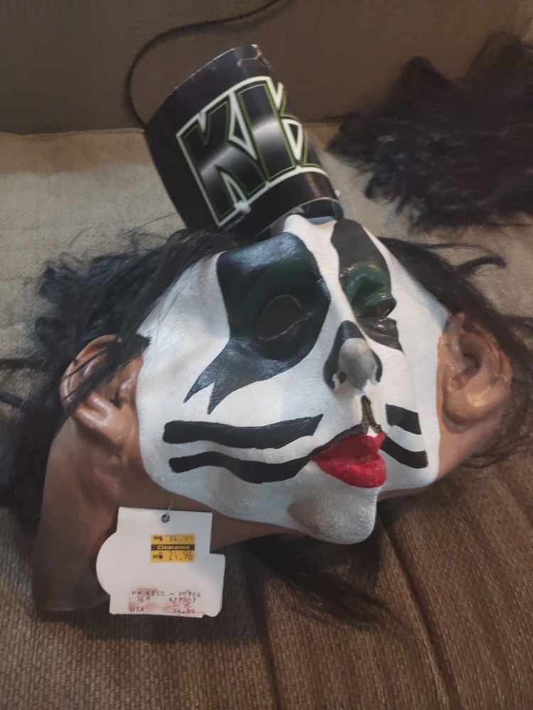 1996/1997 KISS Illusive Concepts whole head mask ~ PETER CRISS NWT
