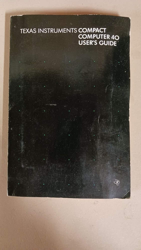 Texas Instruments Compact Computer 40 User's Guide
