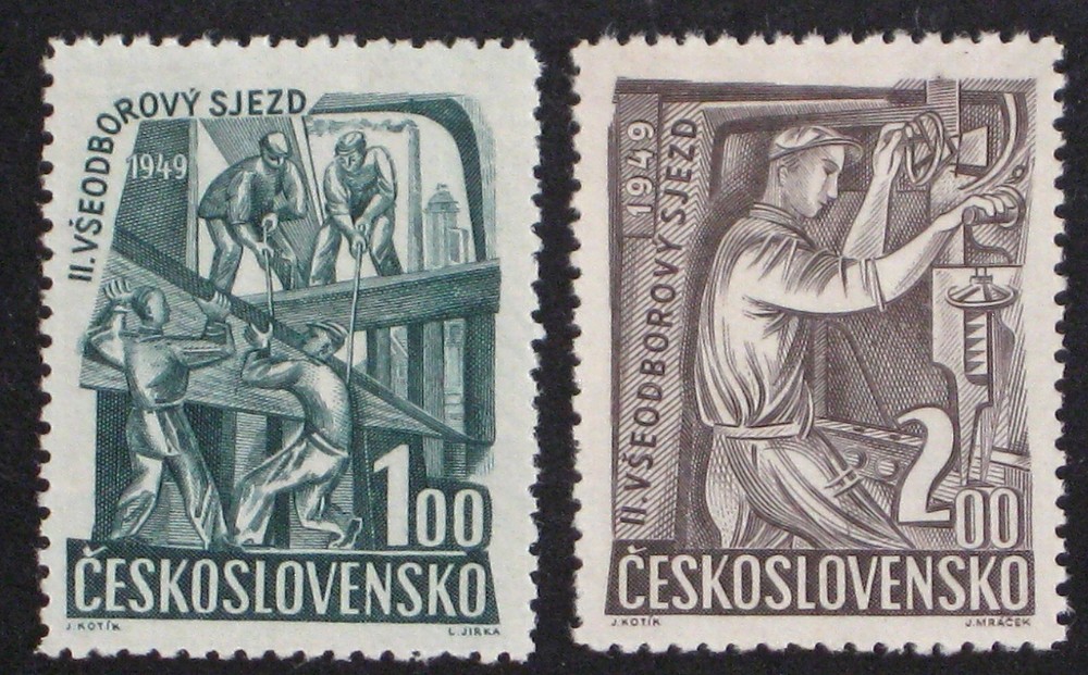 1949 Czechoslovakia 397-398 MNH