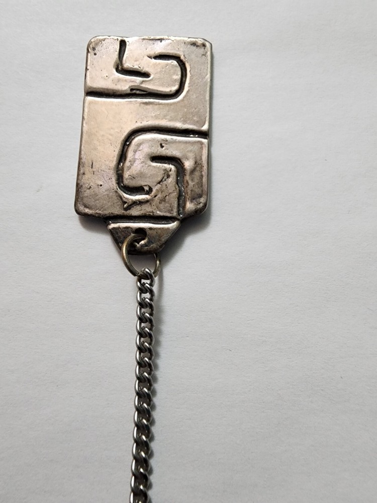 Handmade Sterling Silver Pendulum - Labyrinth Design 2
