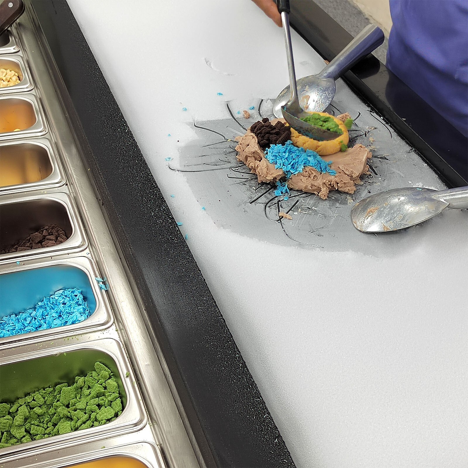 Kolice Marble Cold Plate Ice Cream Machine, Cold Stone Fried Ice Cream Machine