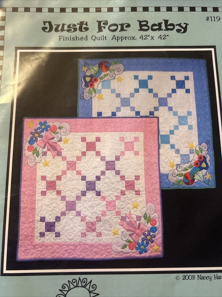 Just For Baby Quilt Pattern Sand & Sun Designs #119