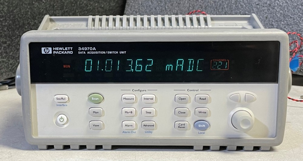 HP 34970A Data Acquisition Data Logger Switch Unit w/ 6.5 Digit DMM