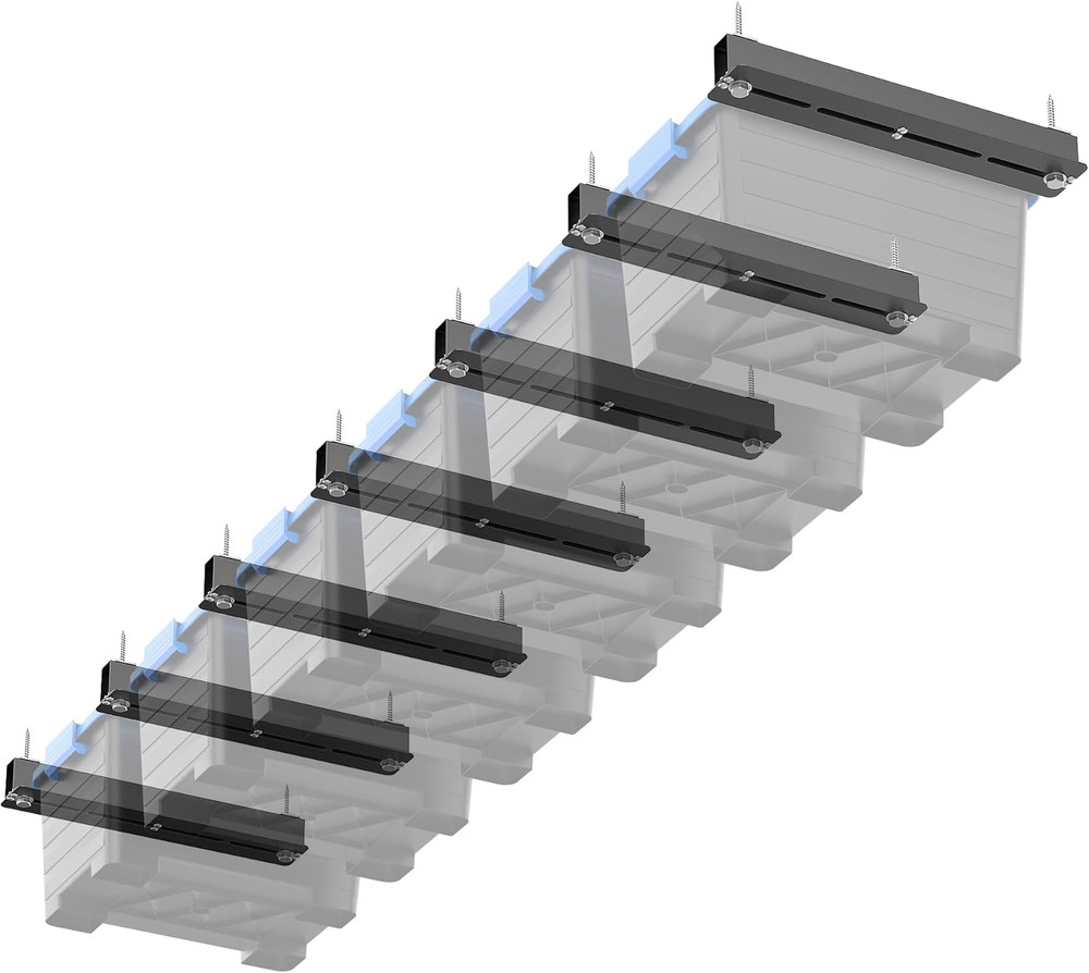 Ceiling Storage Rack, Heavy Duty Overhead Storage Rack for Garage, Adjustable Ce