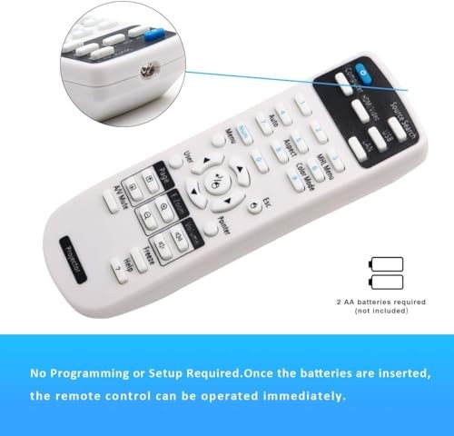 Replacement Projector Remote Control for Epson 1648806 EX3200 EX3240 EX5240
