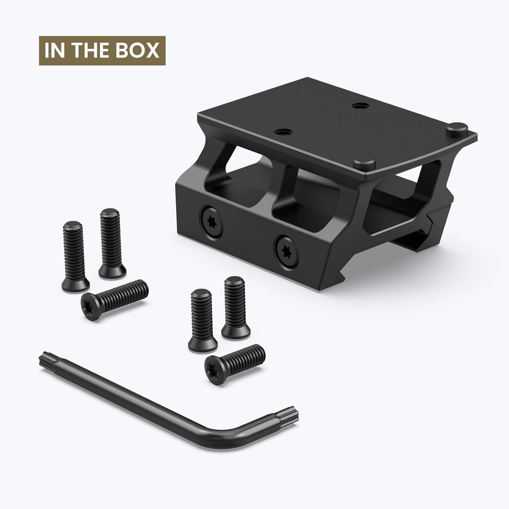 Red Dot Riser Mount 0.75" Picatinny Rail Riser Compatible with RMR Footprint ...