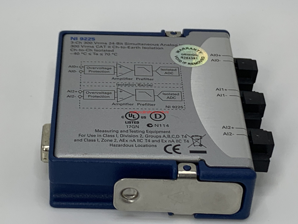 NI 9225 cDAQ High Voltage Analog Input Module Test passed spot