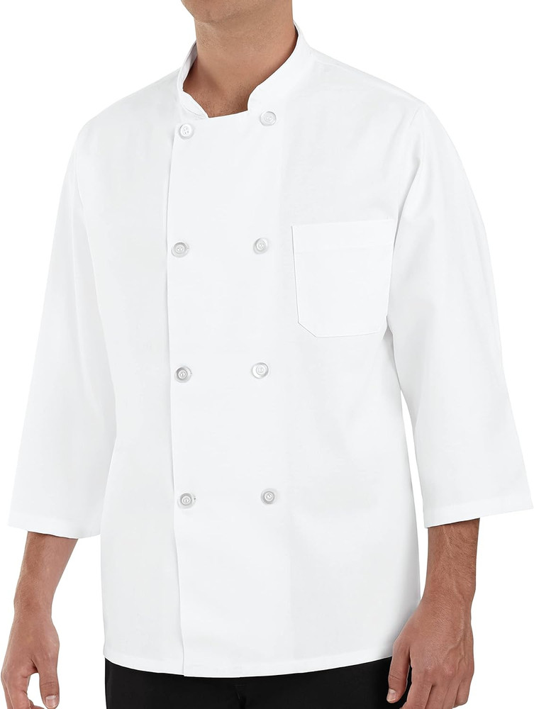 Men'S 3/4 Sleeve Chef Coat