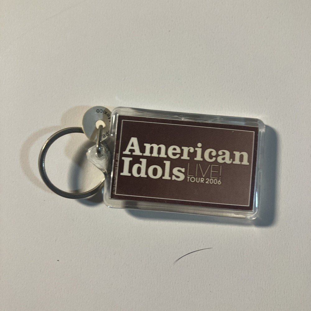 American Idol American Idols Live 2006 Tour Plastic Souvenir Keyring Keychain