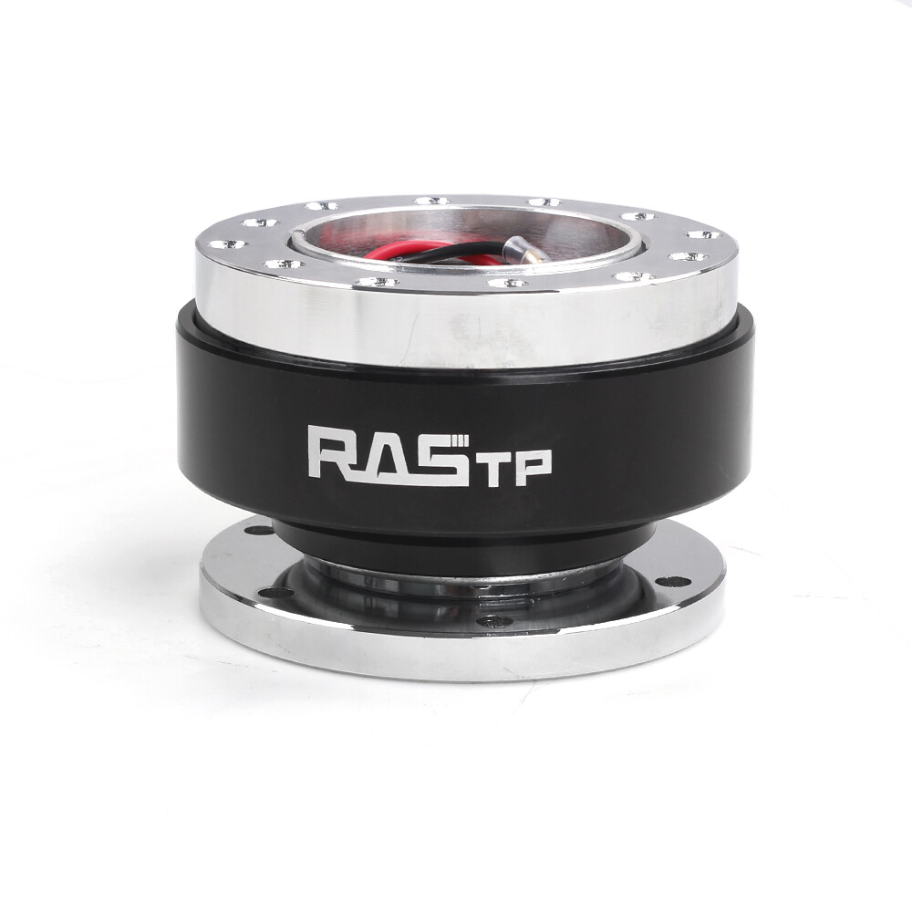 Black Quick Release + 174H Short Thin HUB Adapter Kit For 84-04 Ford Mustang