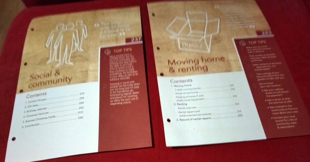 Did You Remember The Milk Home Organiser A4 Folder Binder 15 Sections