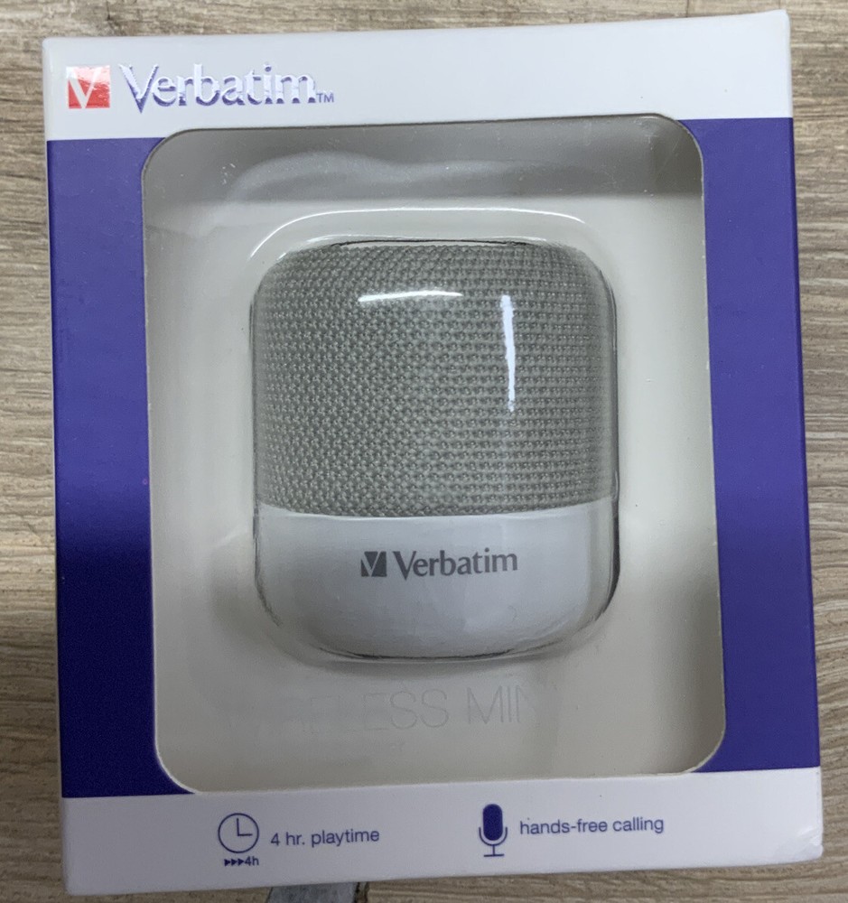 ✅ Verbatim Portable Bluetooth Speaker System - White