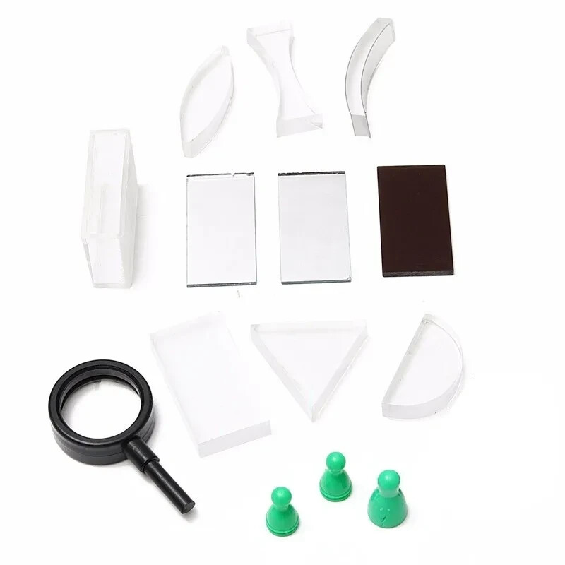 Triangular Prism Convex Lens Optics Set Physical Science Optical Experiment Box