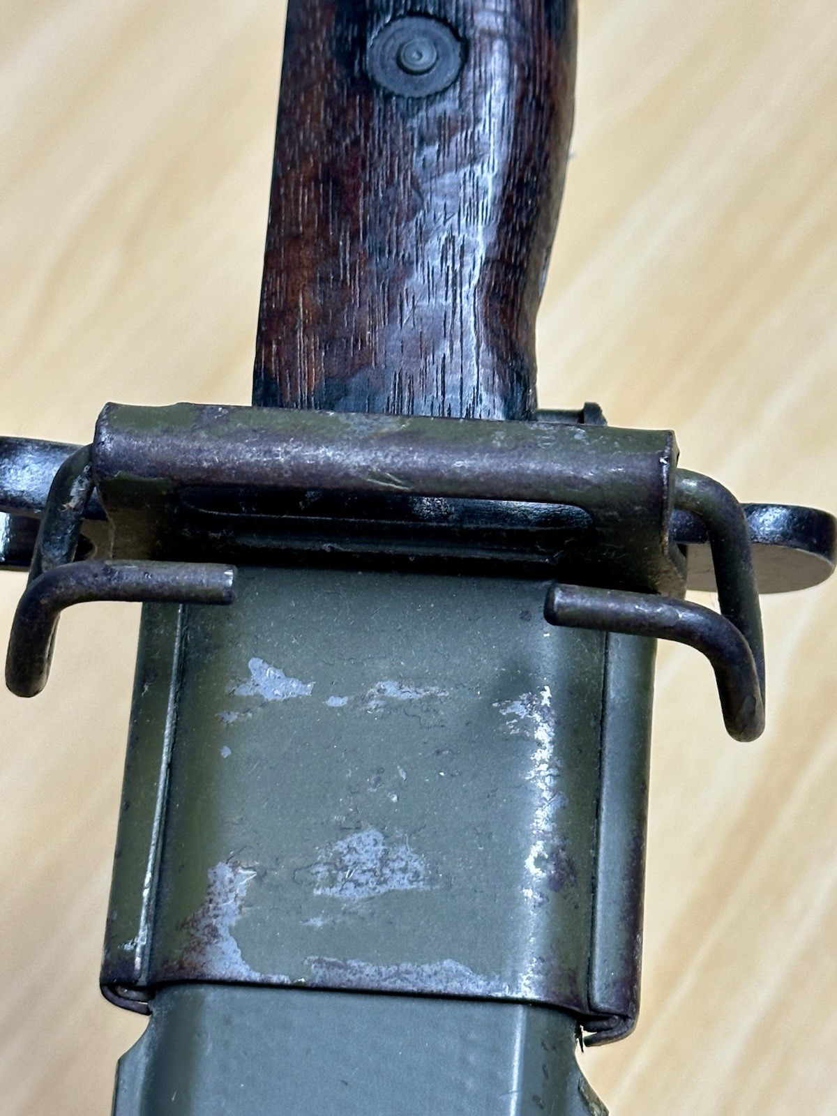 VERY NICE PRE-WWI US M1905 16” BAYONET 1907 ROCK ISLAND ARMORY & US M3 SCABBARD