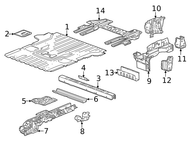 Genuine GM Frame Side Member Reinforcement 85110175