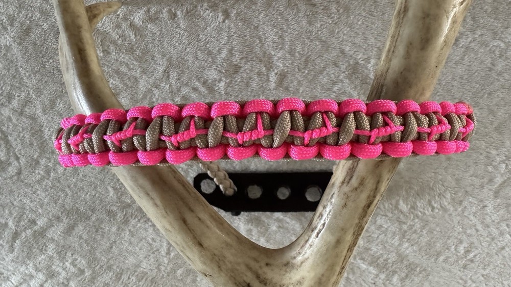 Hot Pink And Tan Bow Wrist Sling