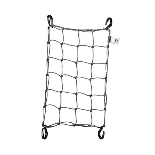 Cargo Web - Reflective Cargo Netting for Bike Storage, Expandable Bungee Black
