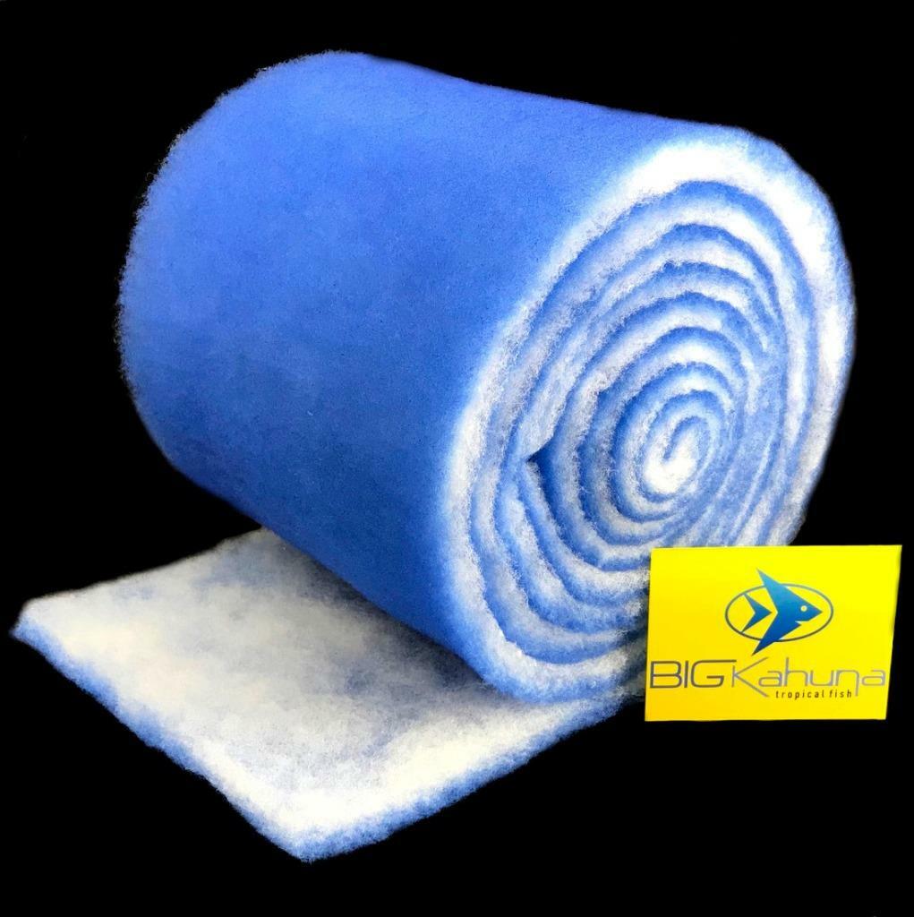 15-FT ROLL BLUE BONDED AQUARIUM FILTER MEDIA PAD 12" X 15' FILTER FIBER FLOSS