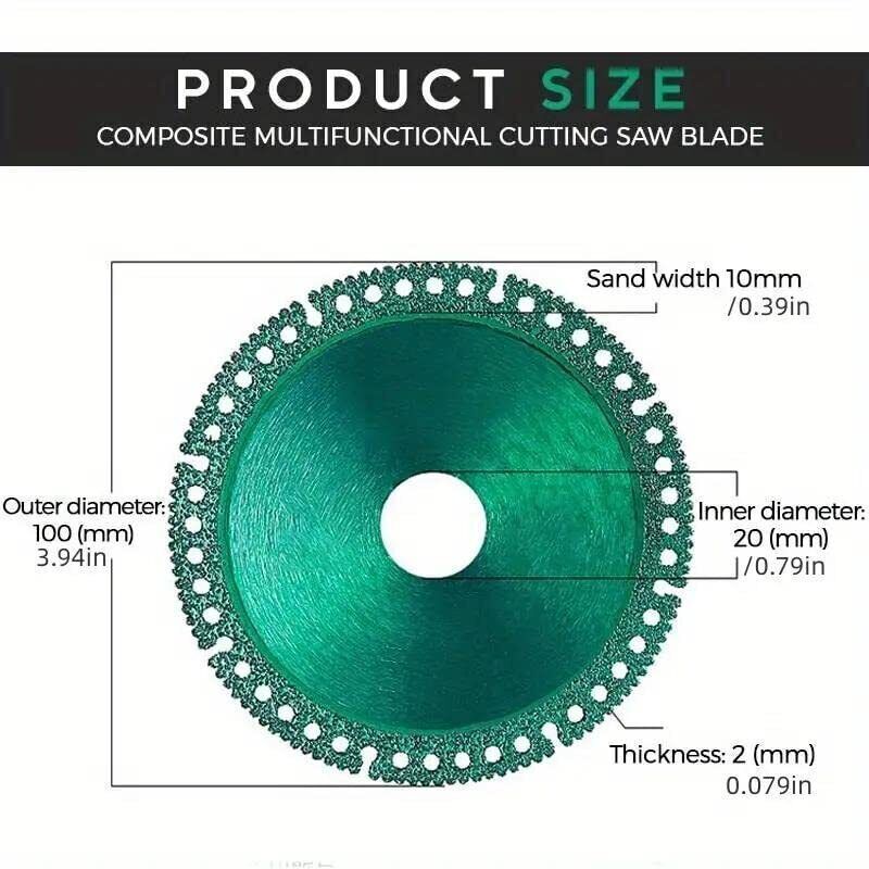 3PACK 100mm Indestructible Disc for Grinder Disc 2.0 Cut Everything in Seconds