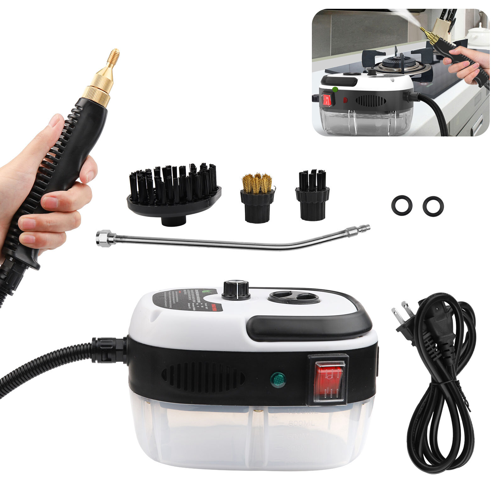 Handheld High Temp Steam Cleaner High Pressure Household Cleaning Machine 2500W