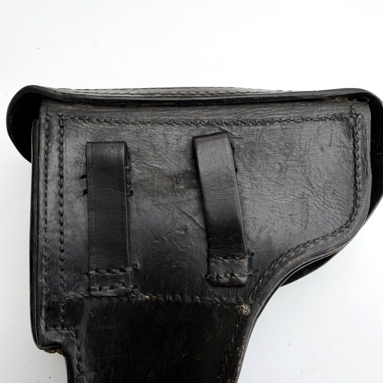 Walther P.38 Pistol HARDSHELL HOLSTER. Faint Oakleaf. Original Vintage.