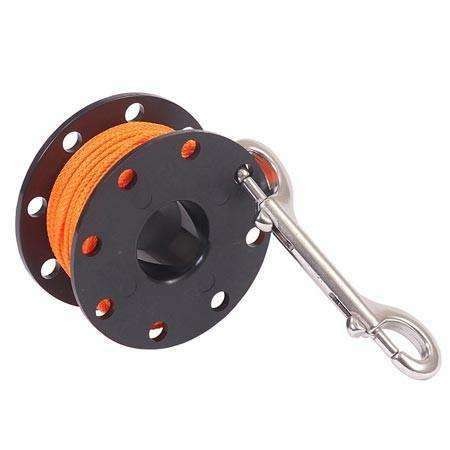 Dive Rite 120' #24 finger spool with orange line