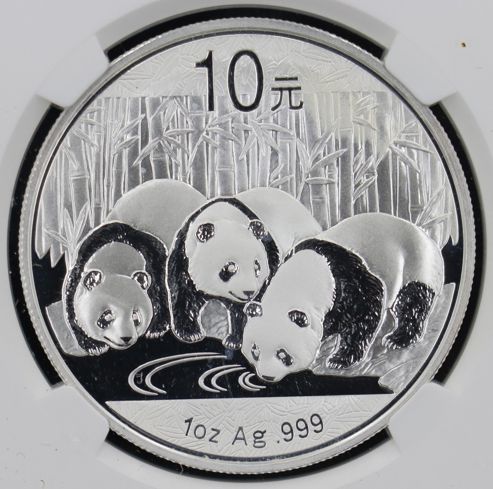 2013 10Yn 1oz Chinese Panda NGC MS70
