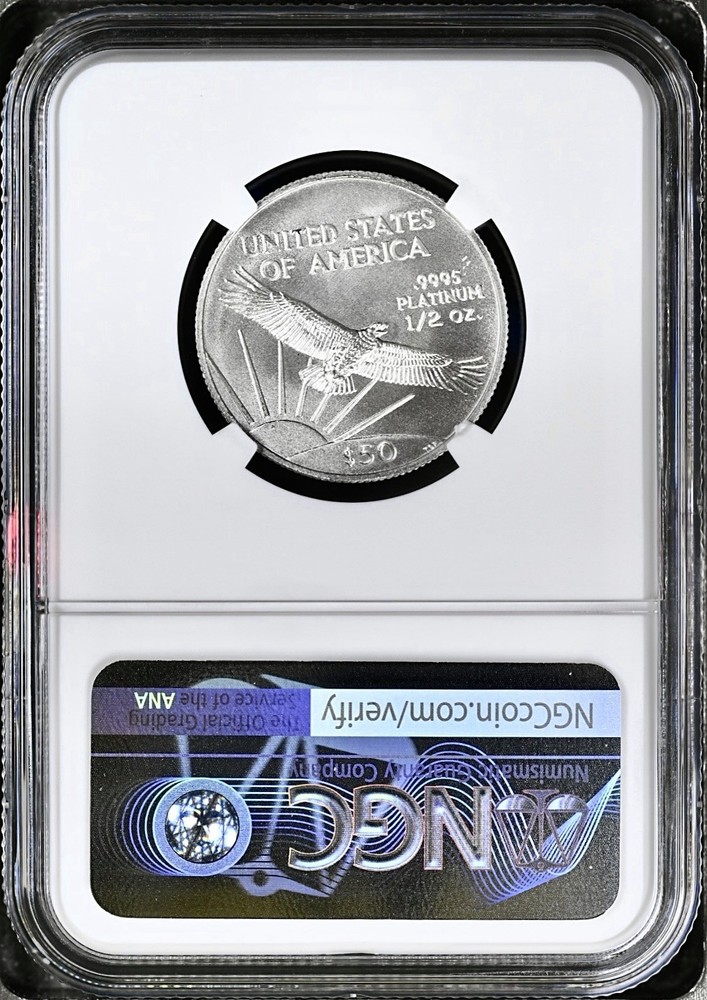 2005 PLATINUM AMERICAN EAGLE $50 NGC MS70