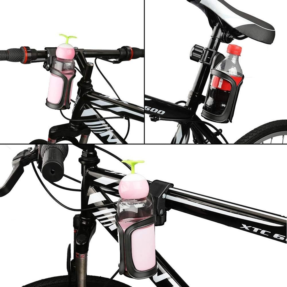 Secure 360° Rotating Cup Holder for Strollers, Bikes & More - Easy Install