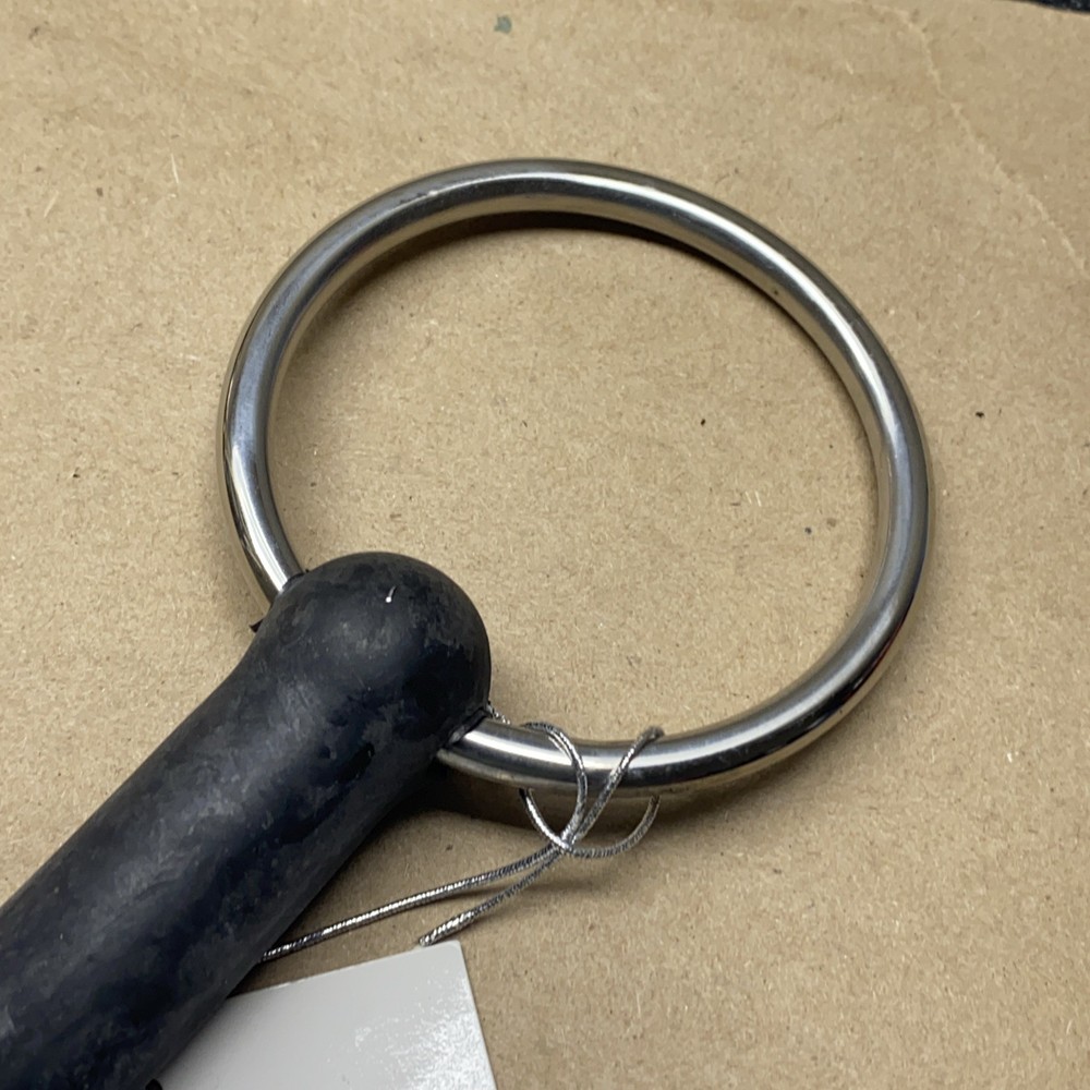 Korsteel Solid Rubber Mouth Loose Ring Snaffle Bit