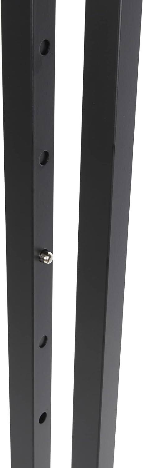 Clothes Rack Two Way 2 Straight Arms Clothing Retail Display Black 72" Metal