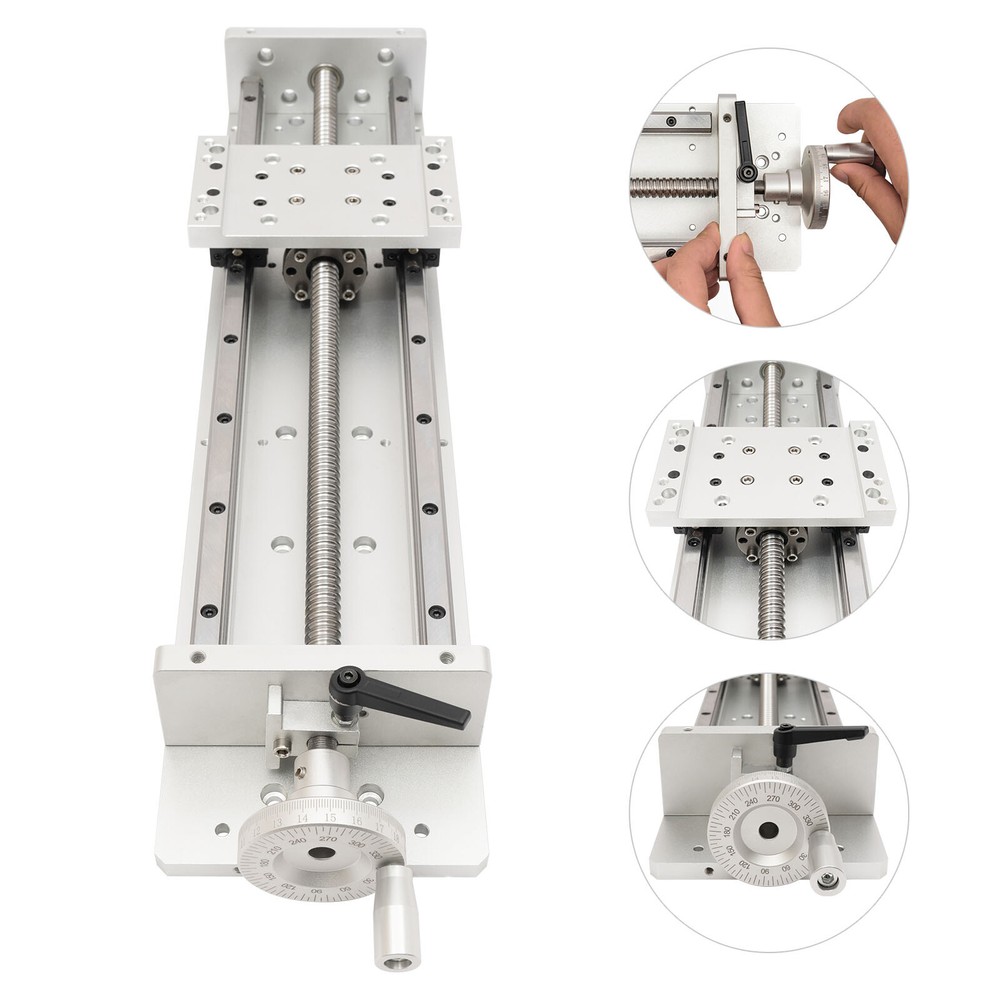 Precision Guide Rail, Manual Sliding Table 400mm, Linear Slide Guide Rail