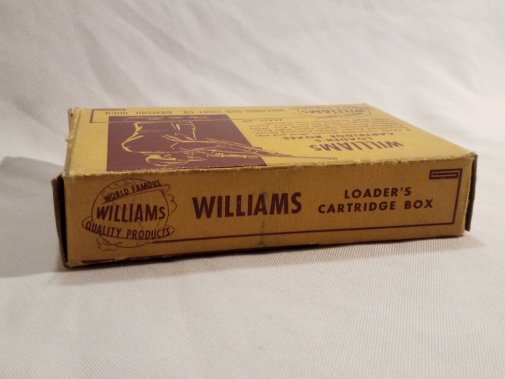 Vintage Williams Loader's Cartridge Boxes MAG-20 W Insert Collectible Empty Box!