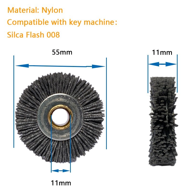 Nylon Deburring Brush Key Machine Accessories Fit with Silca Flash 008