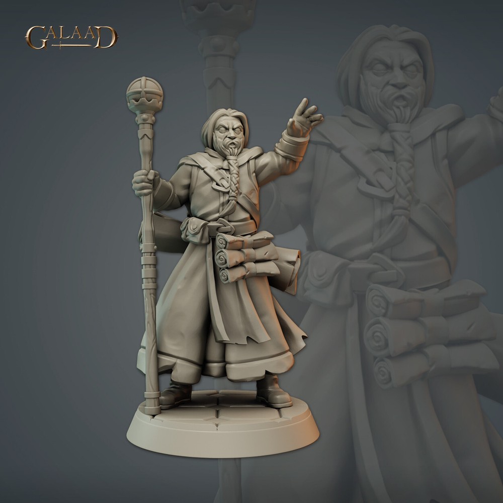 Wizard / Priest B - Galaad Miniatures - Dungeons and Dragons