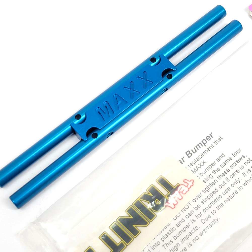 Vintage Team Trinity T-Maxx E-Maxx Ble Anodized Front Or Rear Bumper TK5105