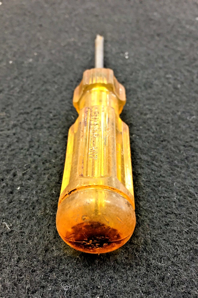 Fuller 807 Phillips Screwdriver #1 Tip Yellow Handle