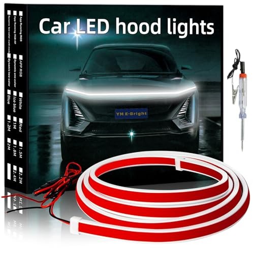 Led Hood Light Strip Flexible Waterproof Dynamic Scan 94inch Dynamic White