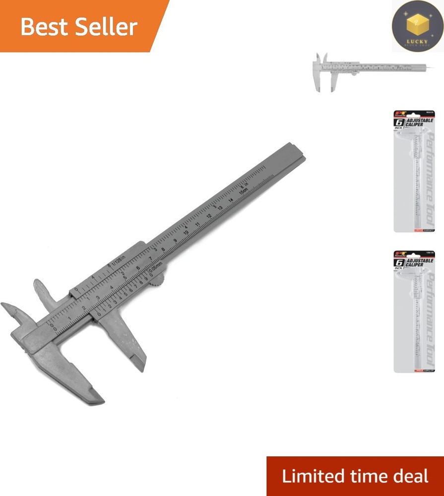 W80150 6-Inch Plastic Caliper - Precision Measuring Tool for Every Project