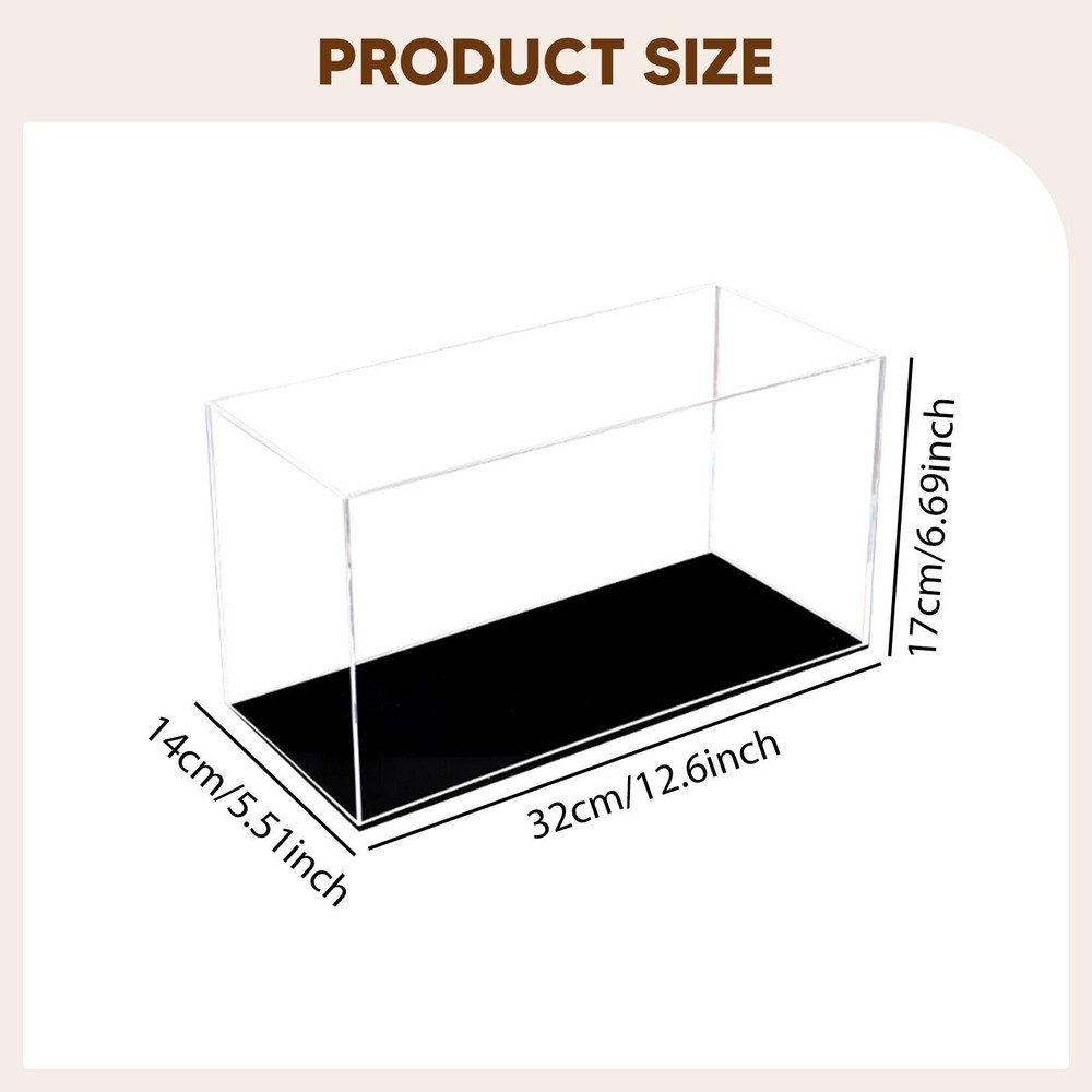 1/9 Scale Model Car Display Case Protective Showcase Stackable Acrylic Toy Car
